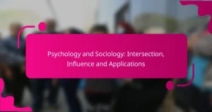 Psychology and Sociology: Intersection, Influence and Applications
